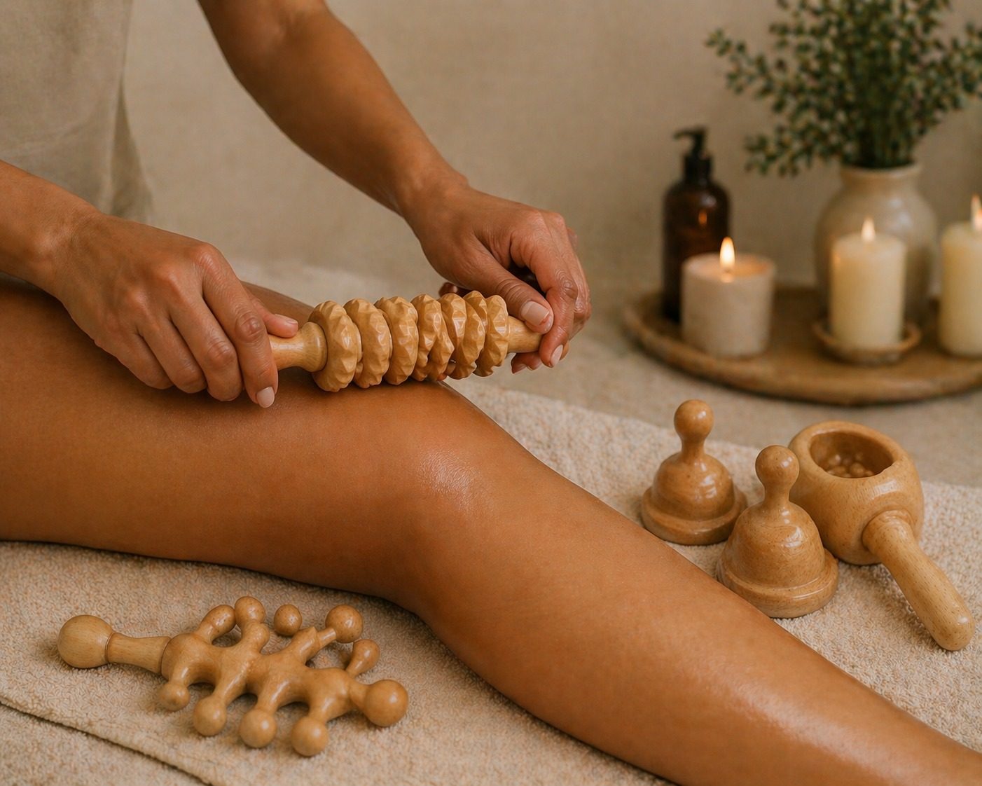 Full body exfoliation ritual and body scrub smoothing skin before an event or travel in Orlando